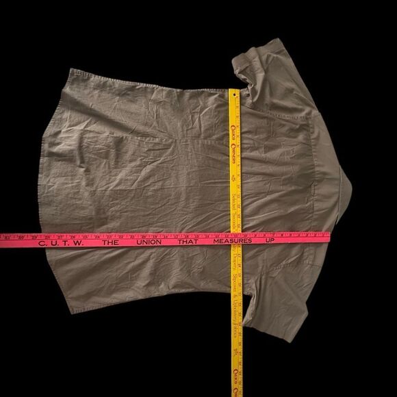 Ben Sherman Signature Tan Casual Button Down Short sleeve Shirt Size Large - Picture 9 of 10